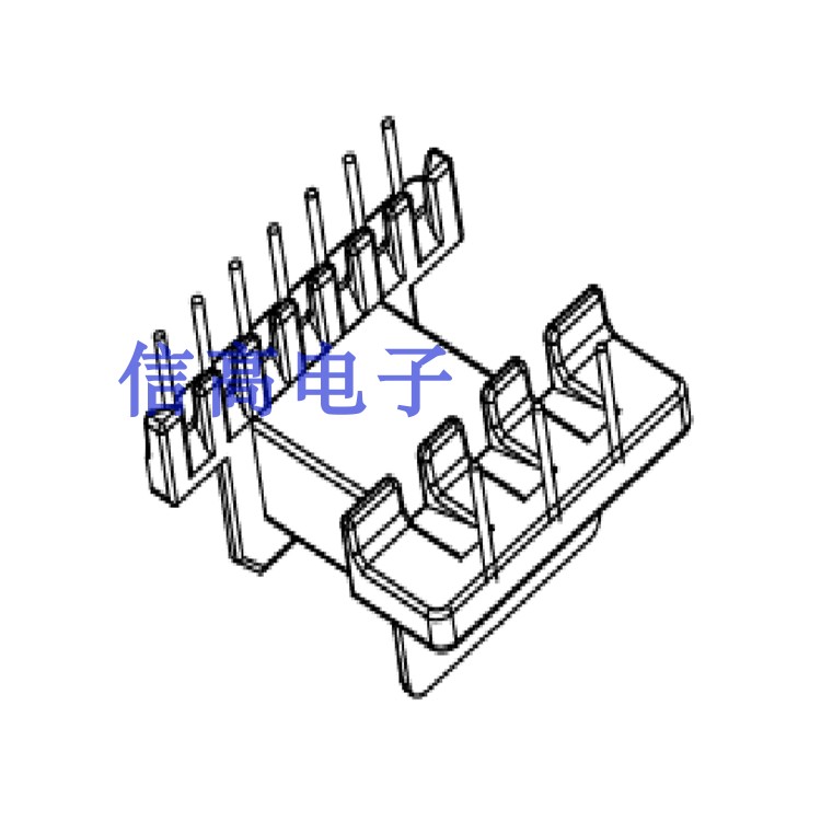 变压器磁芯骨架卧式7+3