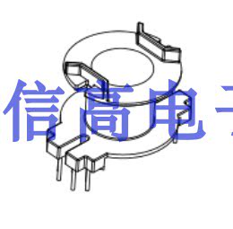 RM10变压器磁芯立式骨架6+6针