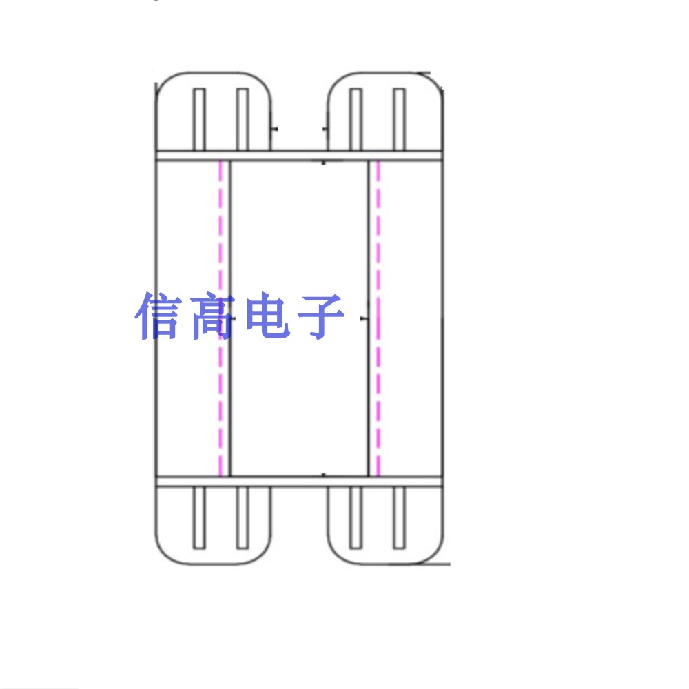 ee65高频变压器磁芯骨架加宽立式