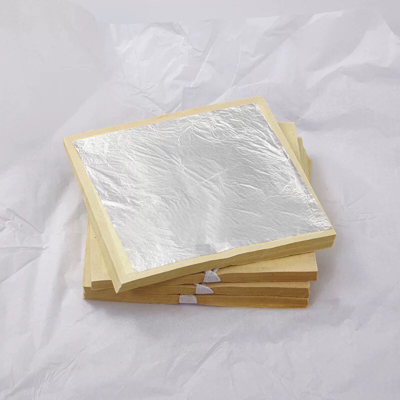 100%纯银箔真银薄纸家具贴金装饰纯银铂工艺品吊顶摩托机车修复