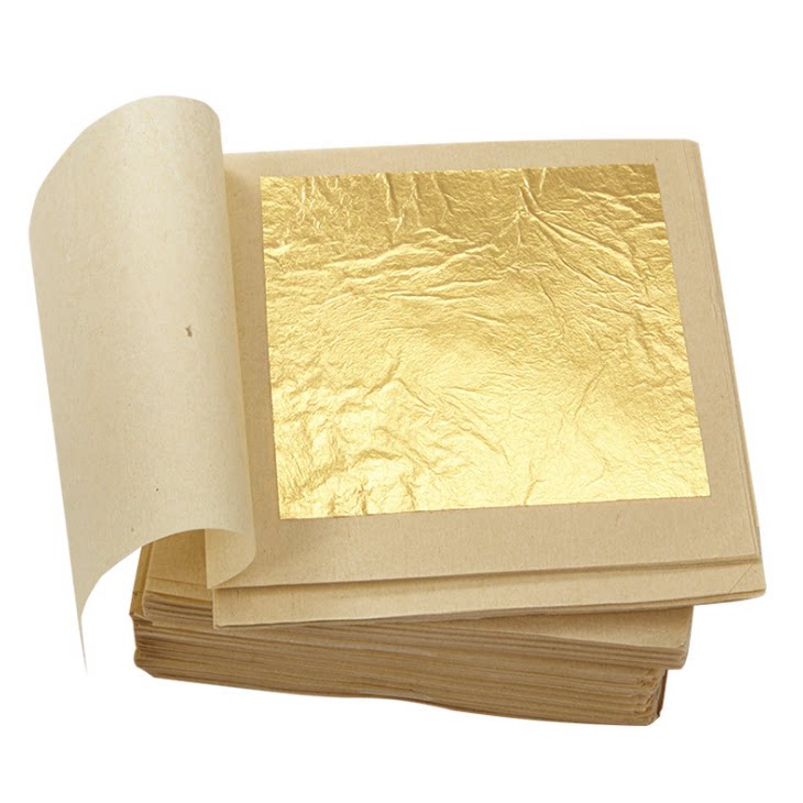 大九八98%纯金箔佛像寺庙贴金铂祈福烧纸真黄金箔纸南京金箔厂家