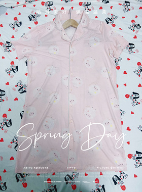 6&8尾货睡衣女薄短袖套装夏季卡通网红风家居服宽松莫代尔睡衣