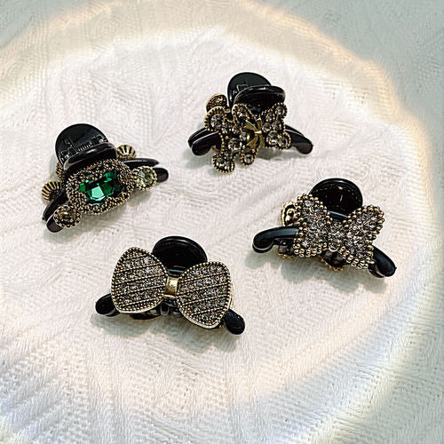 她忆抓夹亚克力日韩蝴蝶结碎发夹