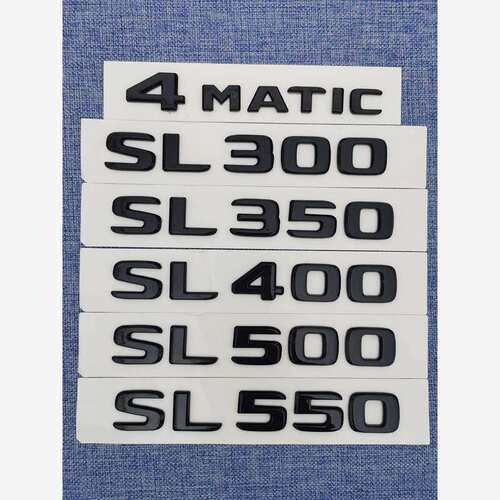 适用奔驰SL级SL63 AMG SL300 350 400改装550车标500后4MATIC尾标