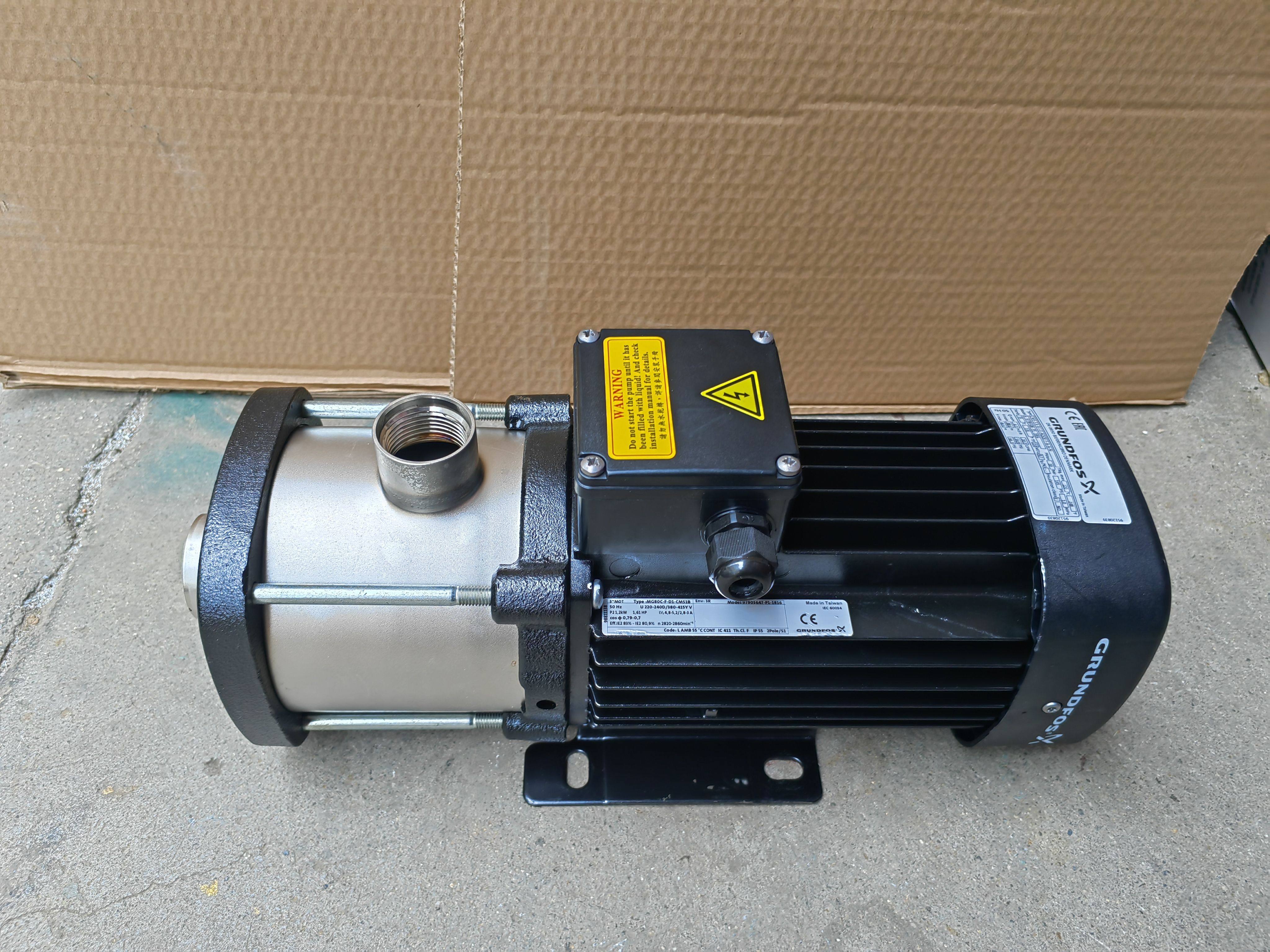 二手格兰富cm5-5水泵  卧式多级离心泵循环泵增压泵,不锈钢泵