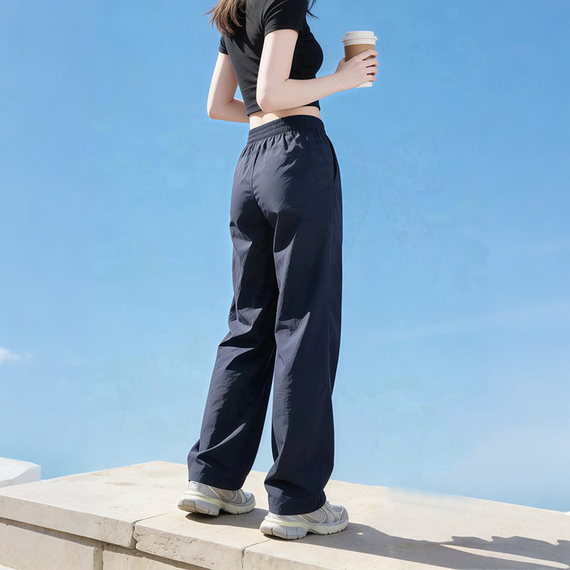 冰丝速干运动裤女2026夏季薄款宽松显瘦垂感直筒工装裤凉感阔腿裤