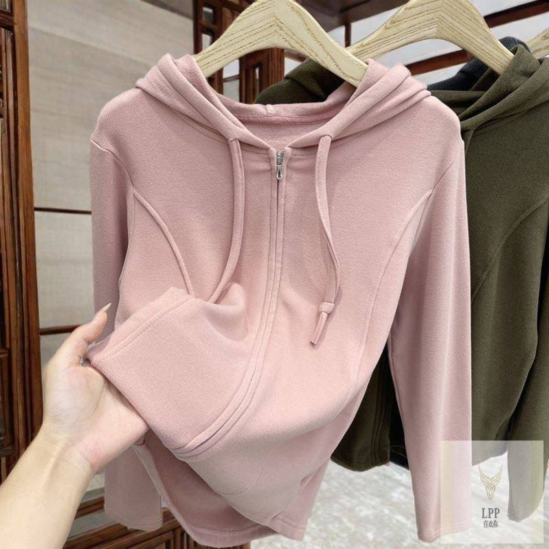 清仓春秋连帽卫衣外套女拉链鱼骨显瘦遮肉简约短开衫上衣洋气爆款,女装/女士精品,卫衣/绒衫,淘宝优惠券,粉丝福利购,淘宝优惠卷