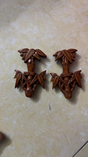 生漆顶山1.2厘米卡位顶山一对竹子高5厘米绣眼相思笼踏顶