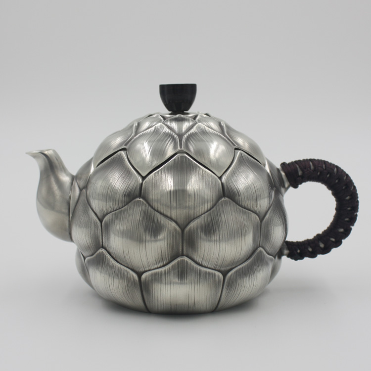 Pitcher  Chinese style Lotus Foot Silver 999 To fake something antique Sterling Silver Shih Tzu Teapot Kung Fu teapotin the Tableware , Tea set , Teapot  category - from Buy2taobao.com to provide professional Taobao agent buy service