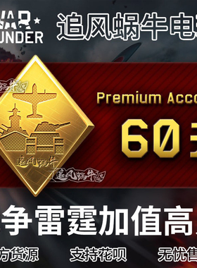 War thunder 战争雷霆 war thunder  60天 高账 追风蜗牛