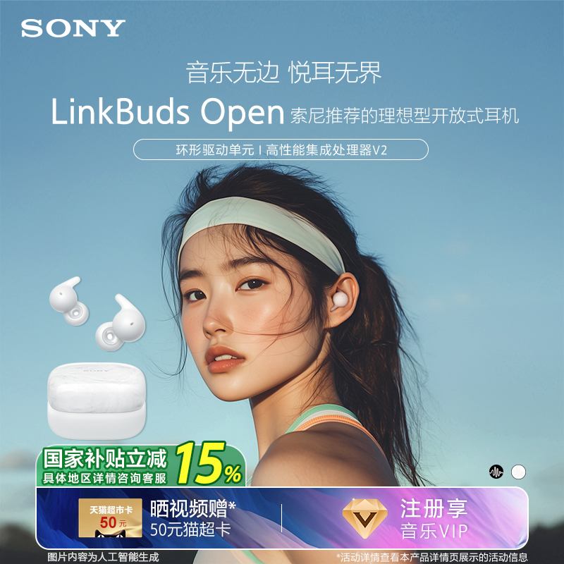 【国家补贴】SONY/索尼 LinkBuds Open 开放式环