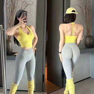 新款 美背运动内衣女速干防震防下垂背心带胸垫跑步健身瑜伽文胸夏