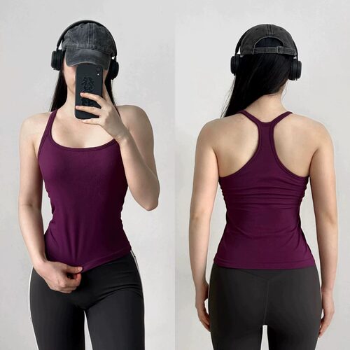 瑜伽背心一体式女Ebb无缝工字防震健身文胸专业跑步训练运动内衣