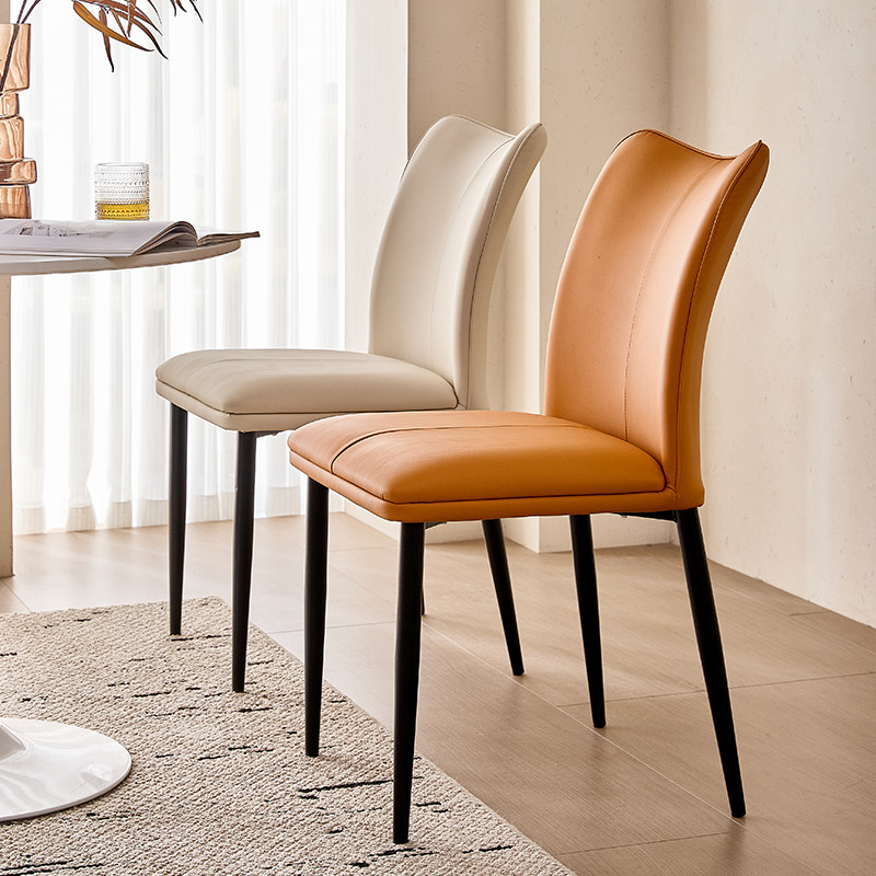 2025年新款餐椅家用现代简约猫爪皮椅子意式极简设计师餐桌靠背椅,住宅家具,餐椅,淘宝优惠券,粉丝福利购,淘宝优惠卷