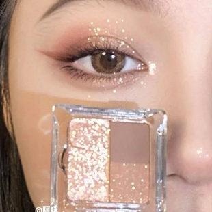 Thyra昙雅眼影小萌新谭迷你三四色盘大地亮片珠哑光闪粉官方旗舰