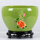 网红绿色大花盆陶瓷特大号兰花盆养花盆创意客厅盆景盆吸水种植盆