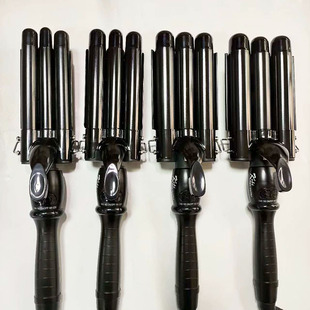 克瑞特卷发棒三管棒水波纹韩式蛋卷泡面头大波浪28号家用理发店