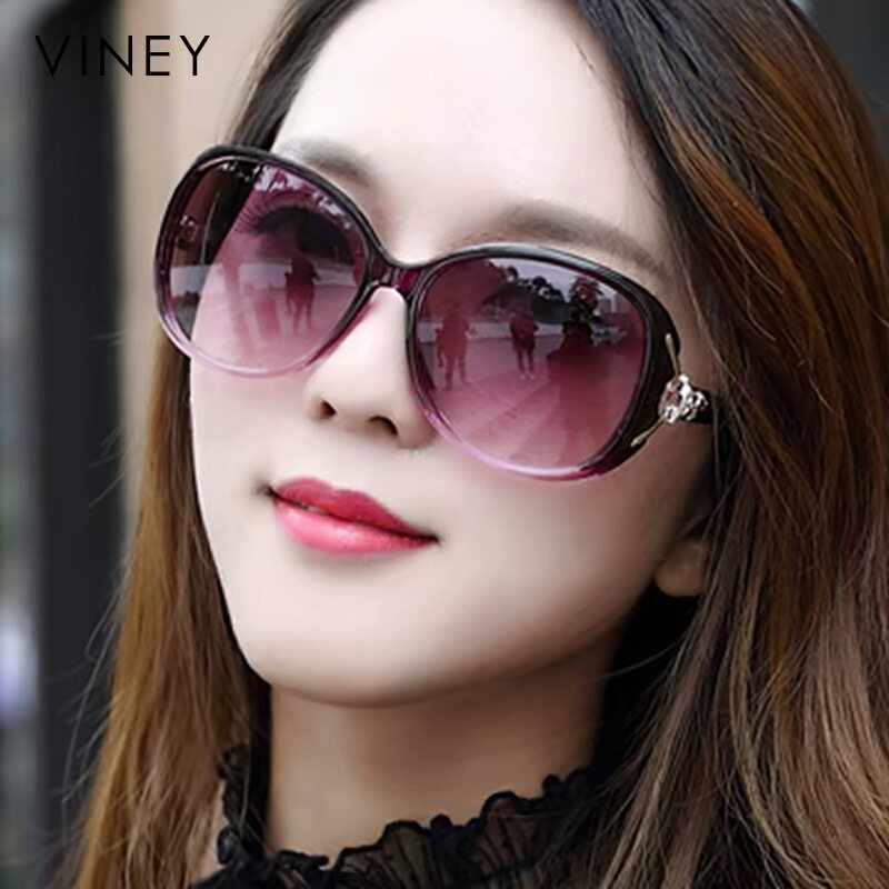 Viney太阳镜女2026新款墨镜大脸妈妈夏季时尚眼镜防紫外线偏光镜