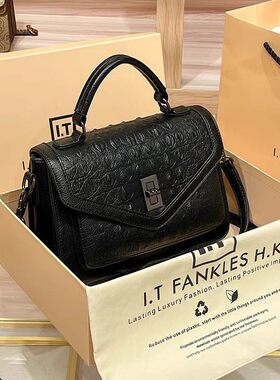 香港专柜正品女包新款真皮鳄鱼纹