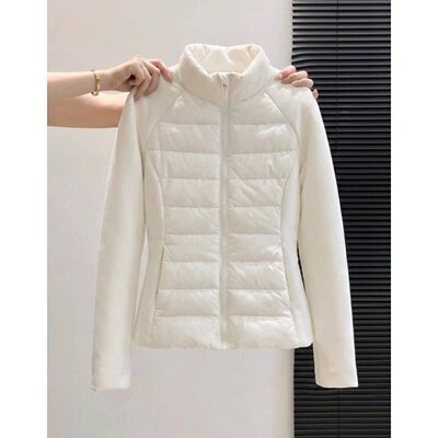 2026新款白杏色轻薄棉服