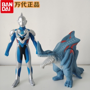 万代正版泽塔奥特曼软胶人偶宇宙鲨怪兽盖内伽古手办模型儿童玩具