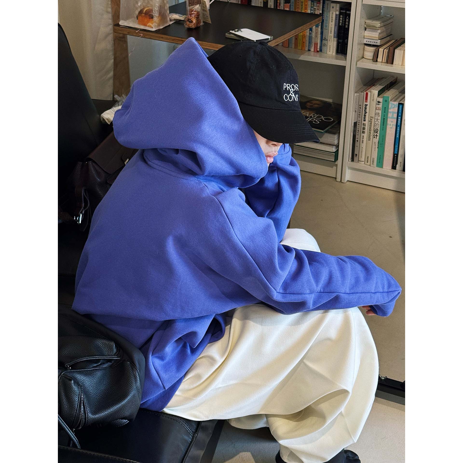 有乐早春新款日系复古街头风连帽卫衣宽松廓形显瘦慵懒上衣女