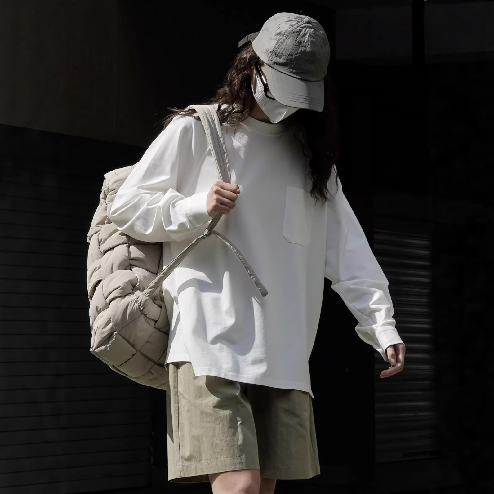 有乐春夏新款韩版慵懒风简约圆领长袖t恤宽松显瘦内搭休闲上衣女