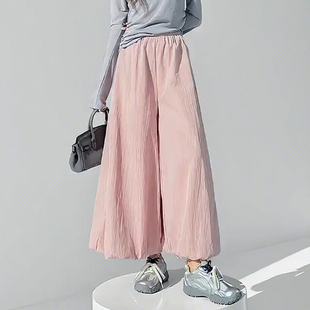 花苞裙裤女2026年春夏季新款高腰宽松显瘦垂感灯笼裤休闲阔腿裤