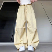 裤 2026春夏季 女简约时尚 宽松遮肉直筒阔腿工装 新款 高腰显瘦休闲裤