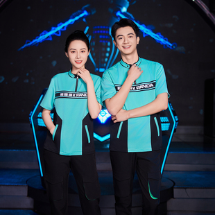 龙丽儿酒吧服务员工作服短袖夏季PARTYK 夜场娱乐会所餐厅KTV工装