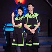 夜场娱乐会所制服KTV工装 PARTYK 夏季 龙丽儿酒吧服务员工作服短袖