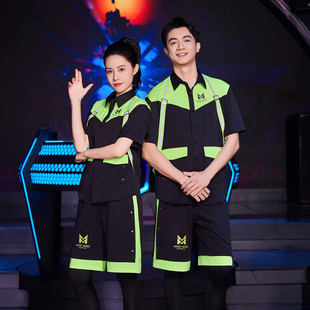 龙丽儿酒吧服务员工作服短袖夏季PARTYK 夜场娱乐会所制服KTV工装