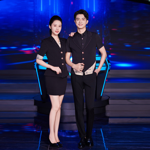 龙丽儿酒吧服务员工作服短袖夏季PARTYK 夜场会所包房公主KTV工装