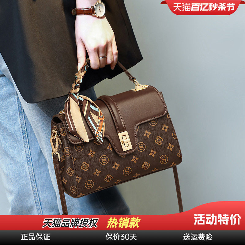 Viney手提包包2026新款春夏女包斜挎包单肩轻奢大气高级感妈妈包