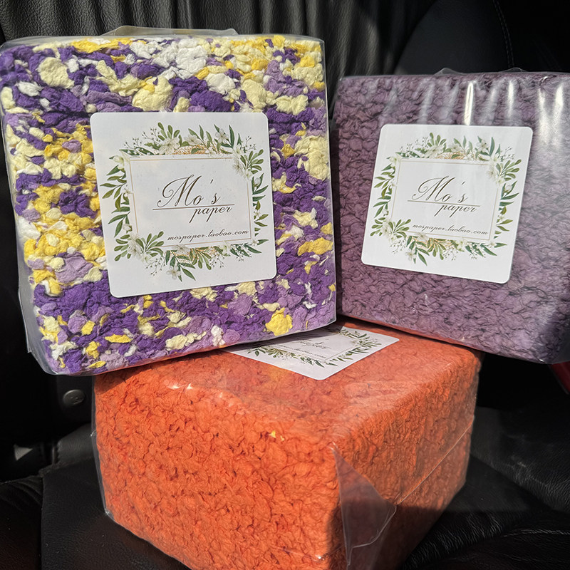【ลดล้างสต็อก!!】ผ้าฝ้ายกระดาษสีทึบ 450g ผ้าฝ้ายกระดาษสำหรับตกแต่งกรงแฮมสเตอร์ แผ่นรองให้ความอบอุ่นหนา ปลอดฝุ่นและปลอดภัย