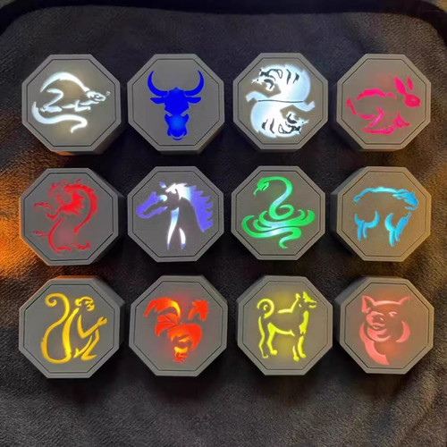 十二生肖符护身符石动漫钥匙扣