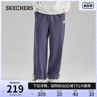 抽绳束脚卫裤 Skechers斯凯奇2024年夏季 男宽松休闲长裤 新品 阔腿裤