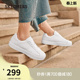 小白鞋 板鞋 厚底休闲运动鞋 斯凯奇舒适百搭春季 平底鞋 经典 时尚 女鞋