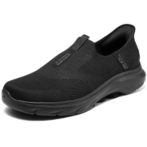 Skechers斯凯奇秋季男鞋一脚蹬健步鞋轻质厚底缓震回弹舒适闪步鞋