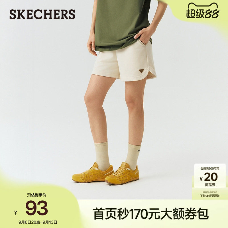 斯凯奇女夏季针织宽松舒适短裤图片