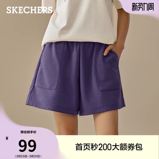 夏季 百搭潮流运动裤 新款 短裤 女士针织五分休闲裤 斯凯奇舒适时尚