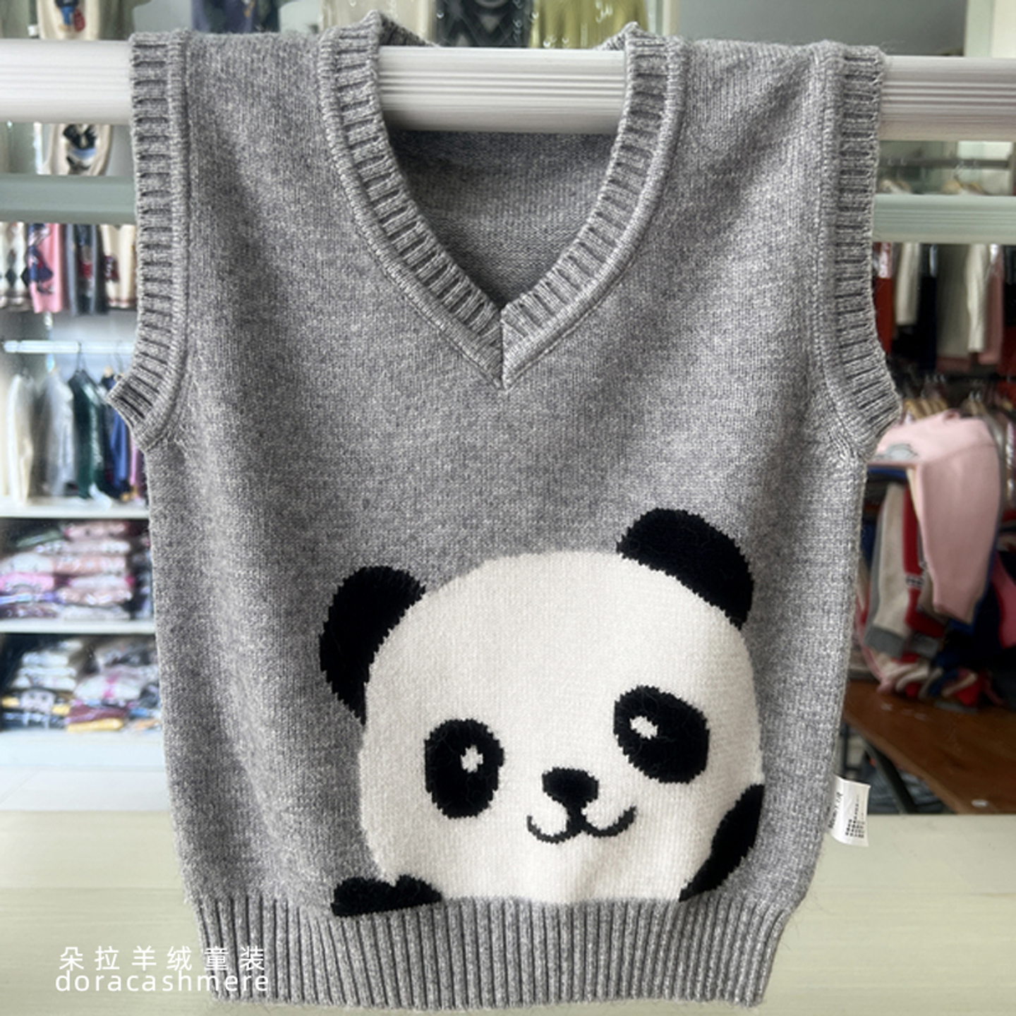 马甲针织卡通风坎肩男宝儿童毛衣