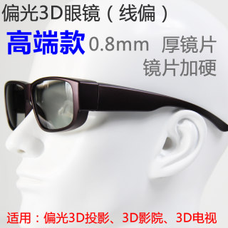 高端款！酒红色 线偏光偏振3D眼镜  XP-YZ-275-3D Glasses