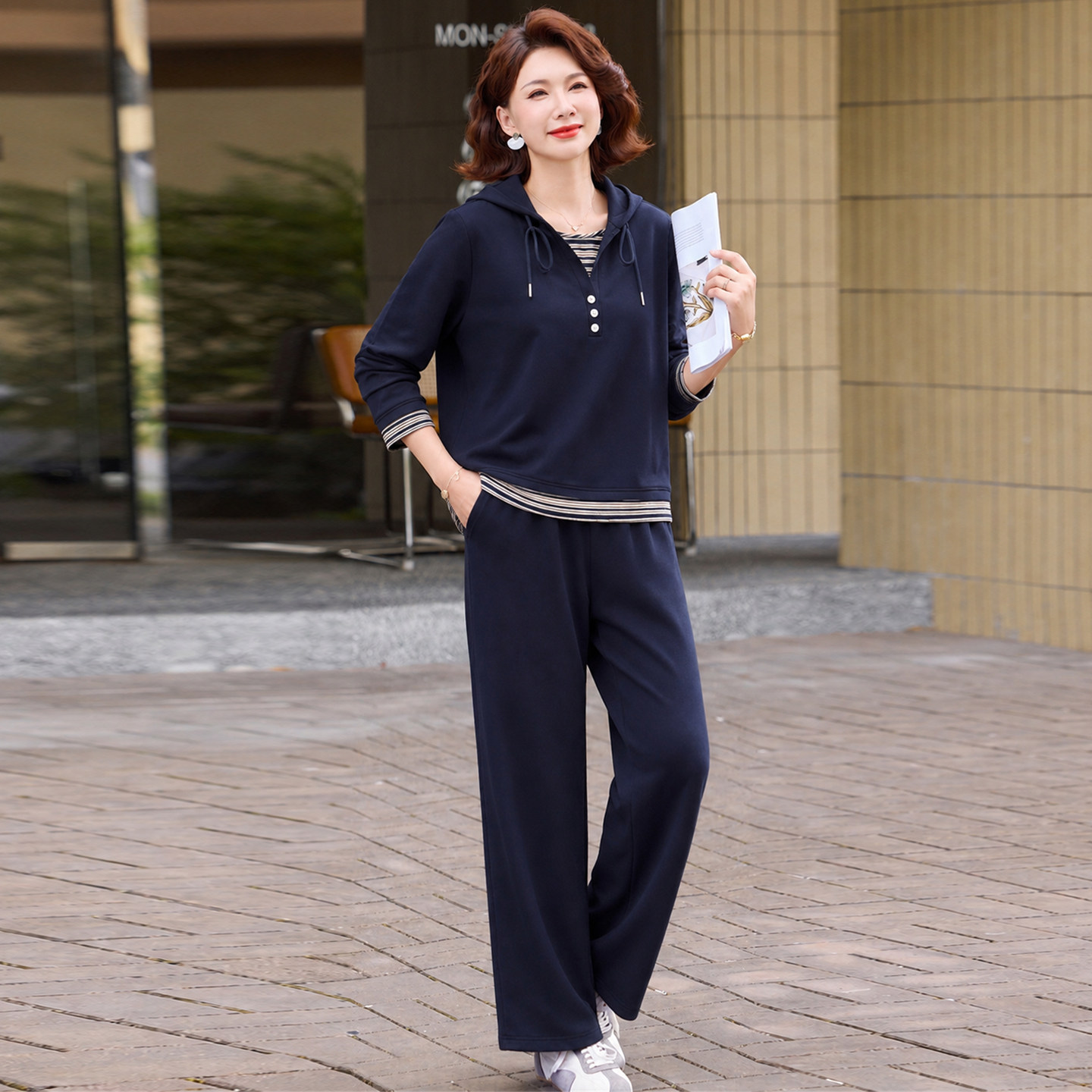 妈妈装秋装套装2026新款中老中老年女装