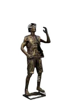 大型纯铜二十四孝古代人物卖身葬父景区广场景观锻铜浮雕雕塑