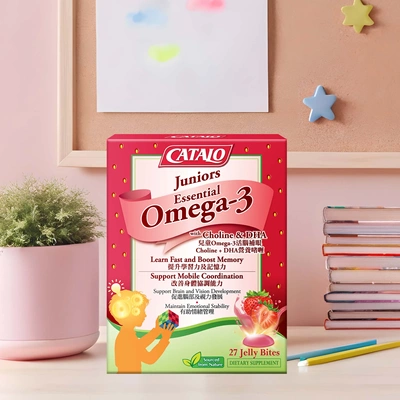 香港家得路儿童Omega-3 活腦補眼 Choline + DHA營養啫喱 27粒