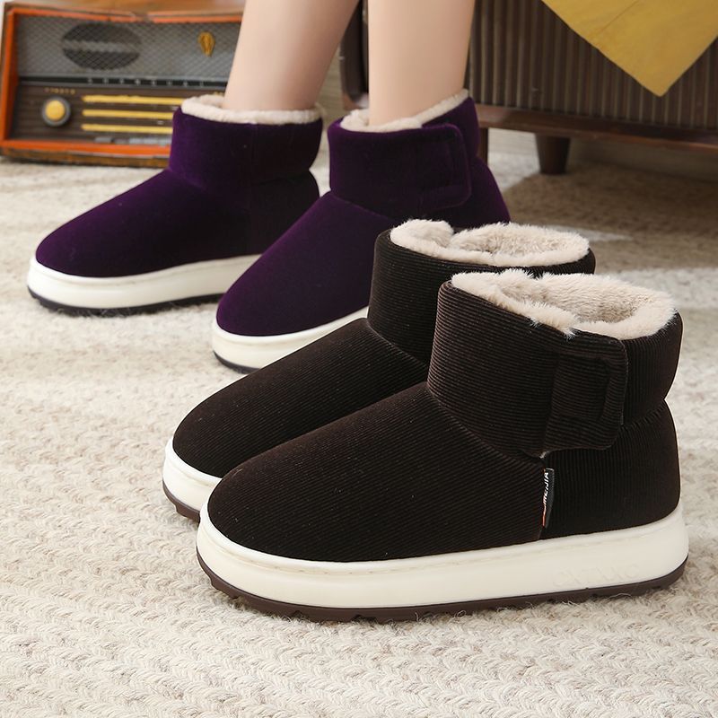 冬季保暖高包跟男女棉拖鞋可外穿