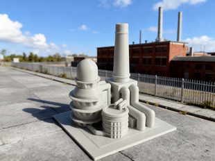 核电站模型火电站模型发电厂模型科普教育沙盘微缩场景定制