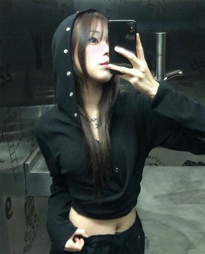 小众设计感薄款连帽薄款卫衣上衣