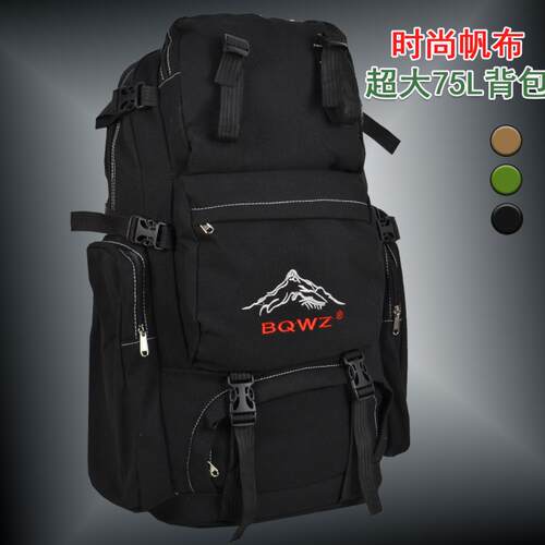 宝奇bqwz登山包帆布男旅行